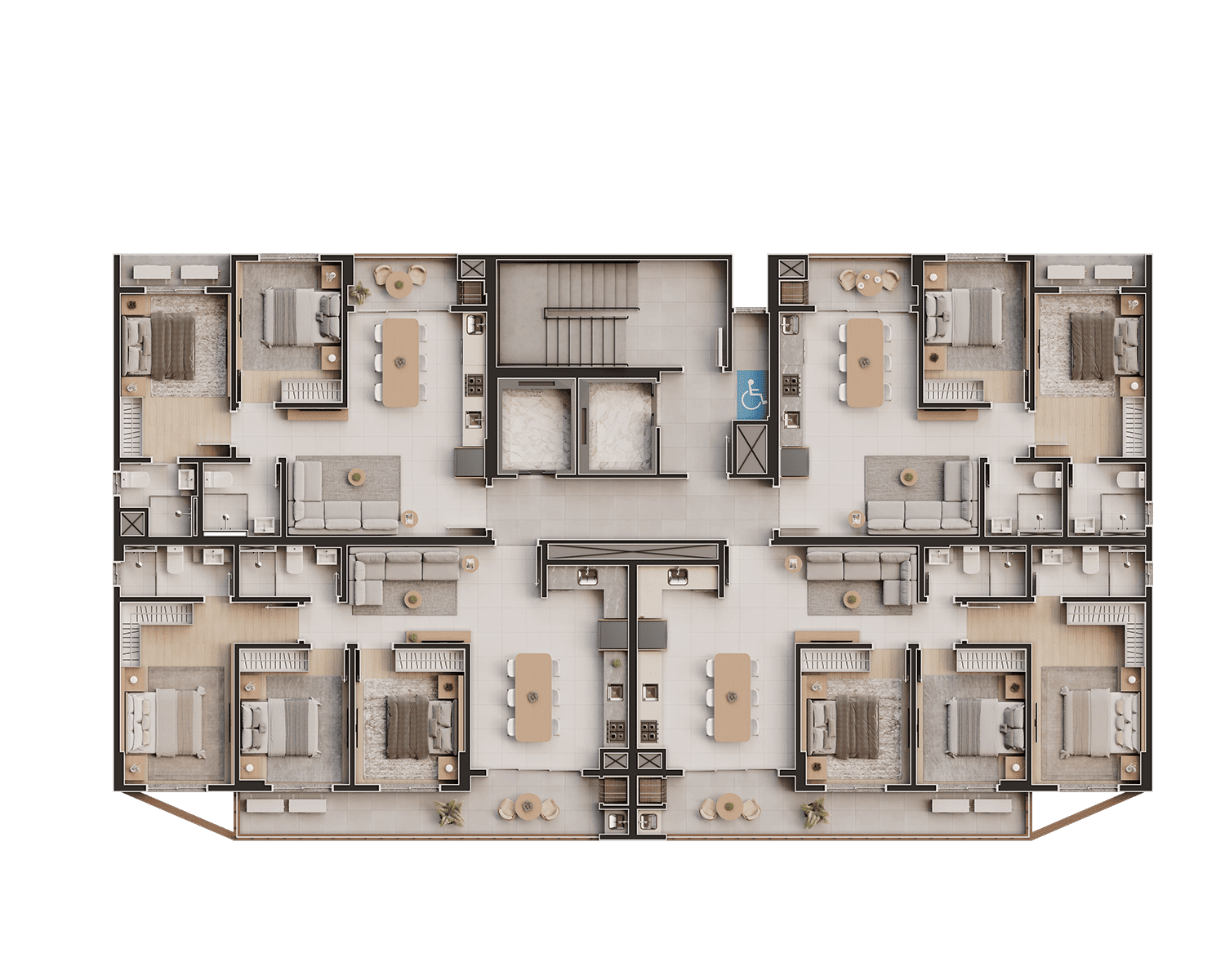 Planta Tipo 02 | Seventy 70 | Construttore Empreendimentos